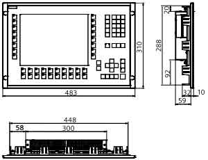 !!!!!!SIEMENS+377系列多功能面板(6AV6 644)+安装方式1